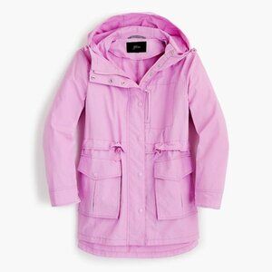 J. Crew Perfect Rain Jacket in Pink, size XXS